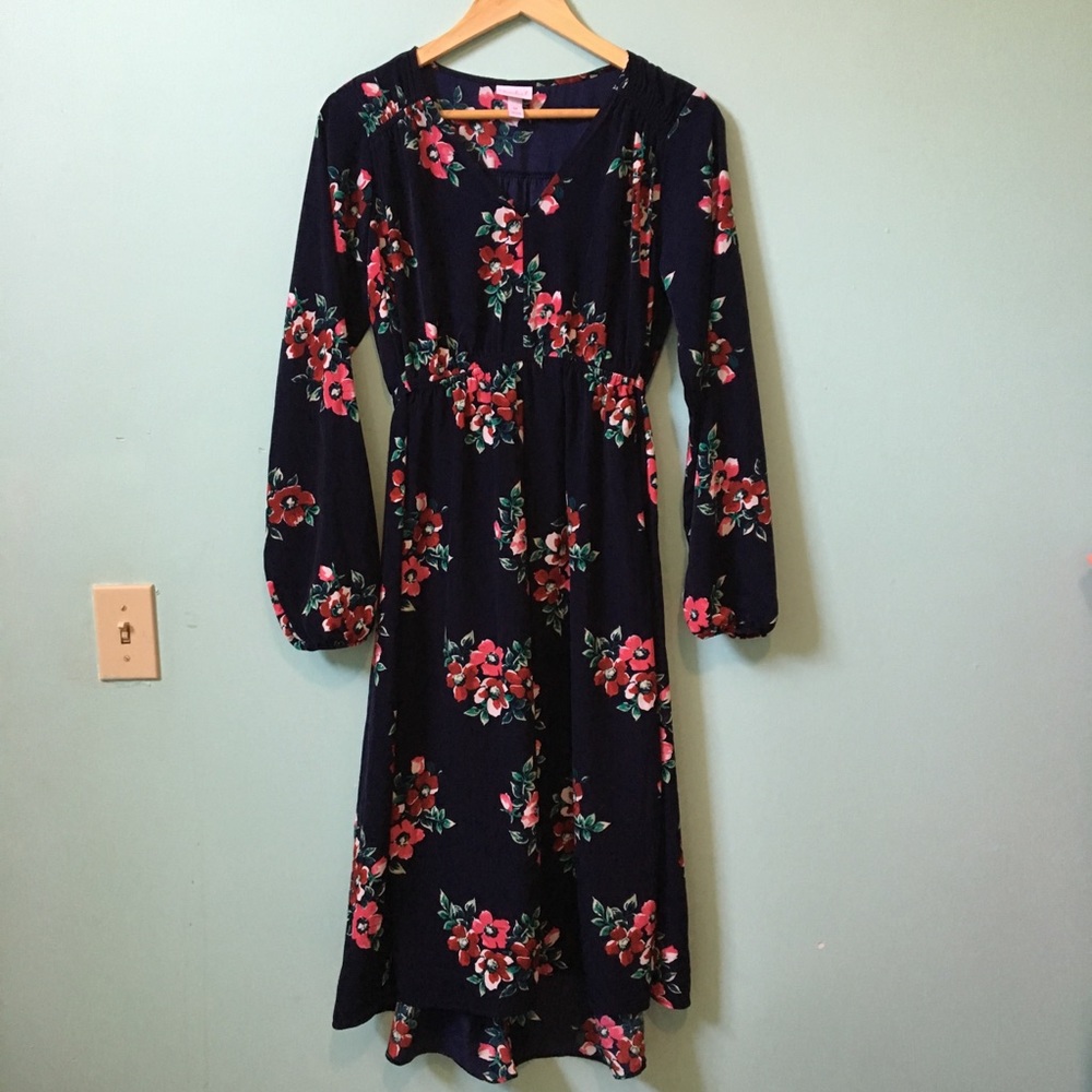 Isabel maternity floral long dress